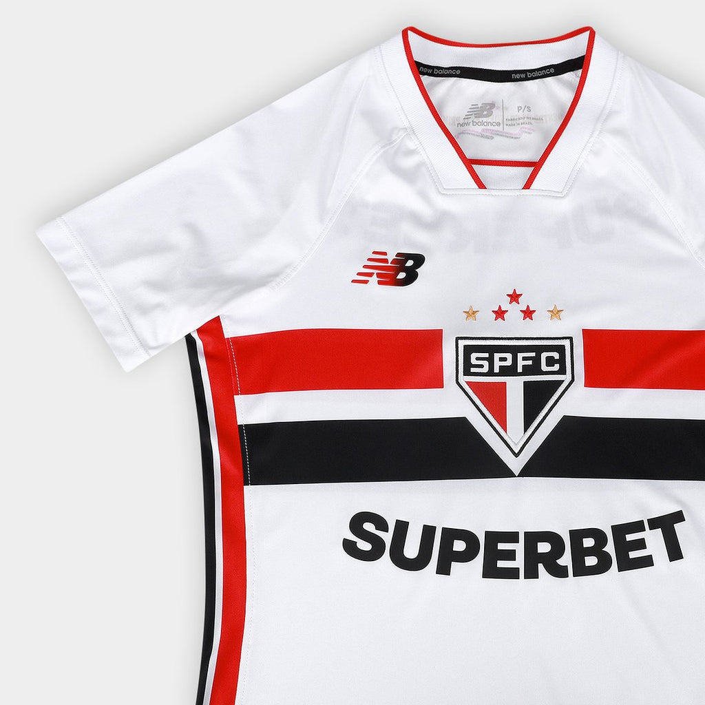 Camisa São Paulo I 26/27 Torcedor New Balance Feminina Oficial