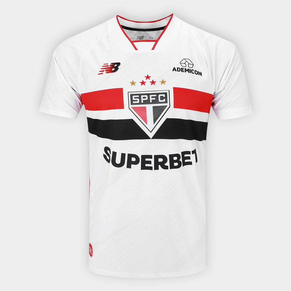 Camisa São Paulo FC I 26/27 Jogador New Balance Masculina Branca