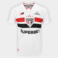Camisa São Paulo FC I 26/27 Jogador New Balance Masculina Branca