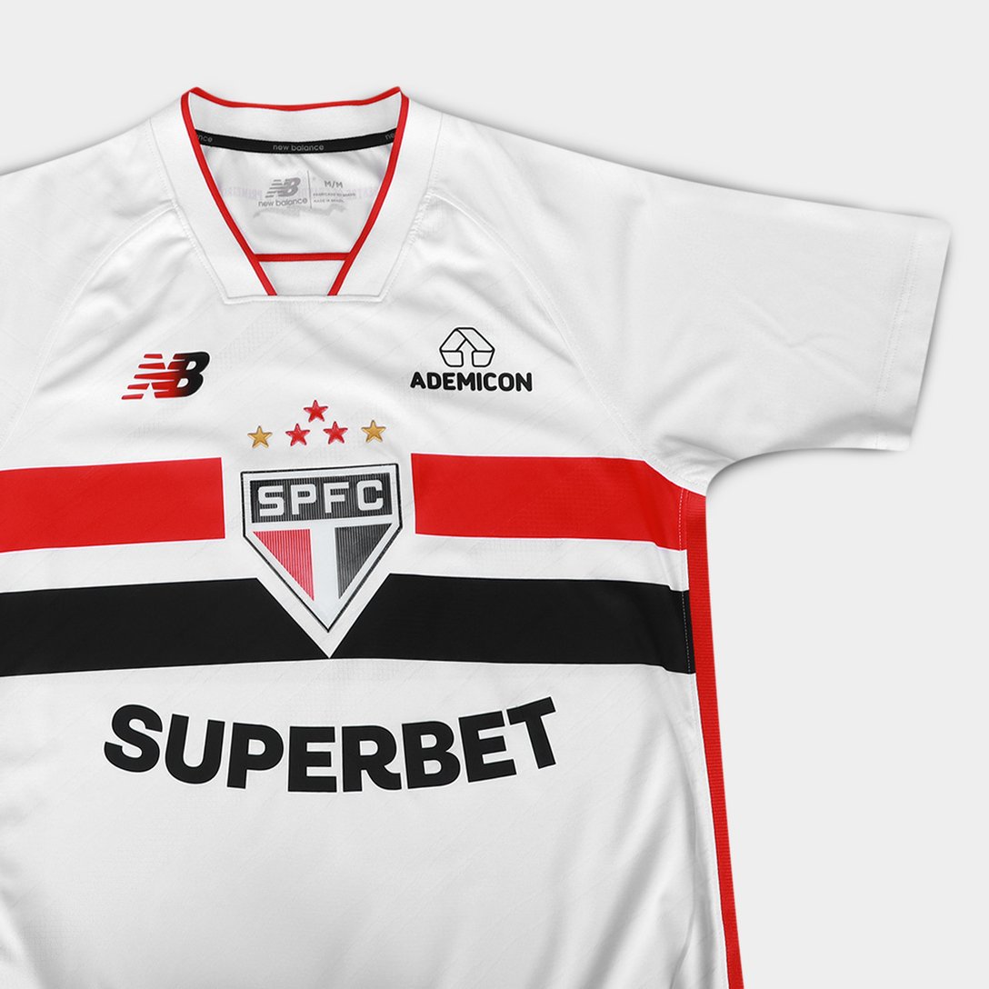 Camisa São Paulo FC I 26/27 Jogador New Balance Masculina Branca