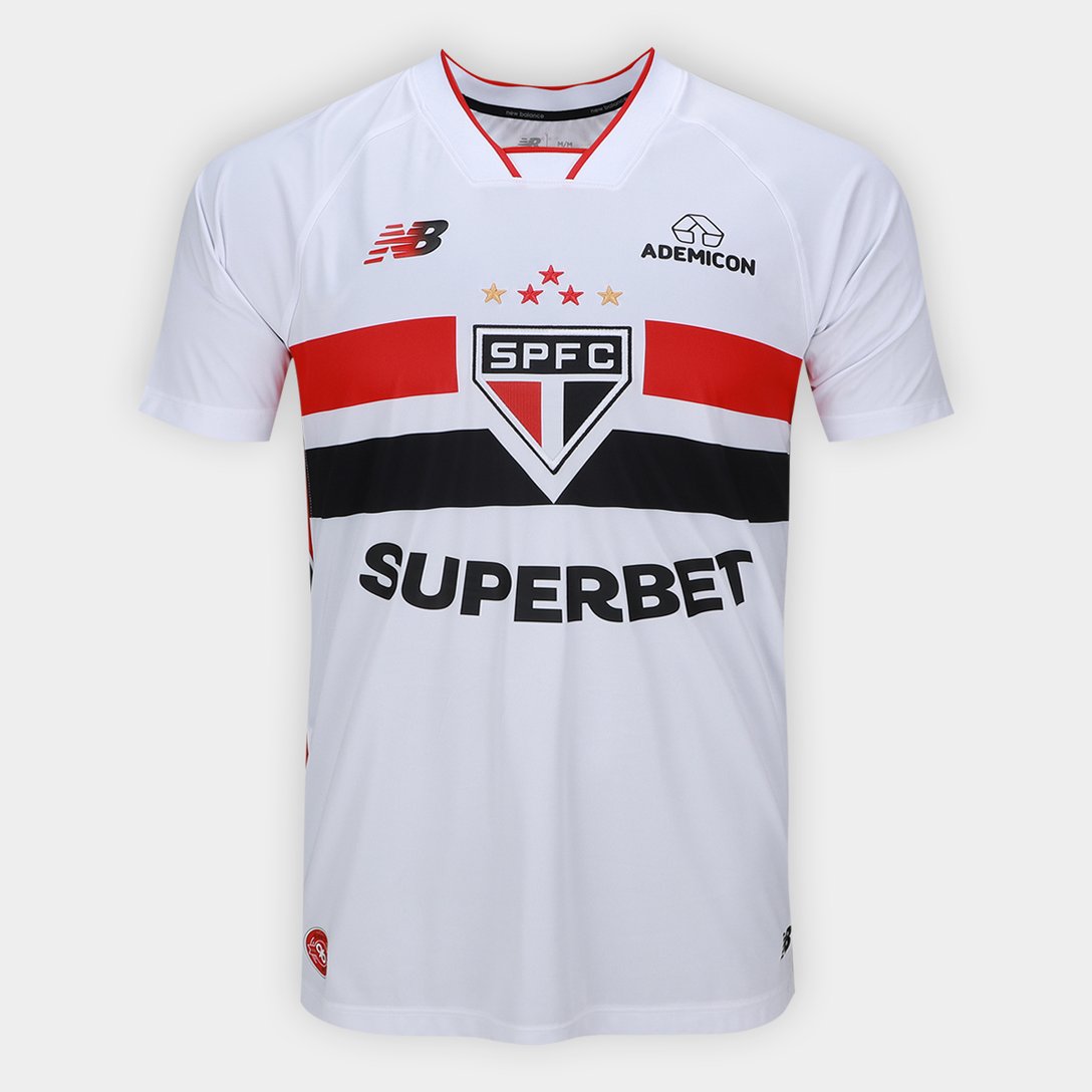 Camisa São Paulo I 26/27 Torcedor New Balance Masculina Branca