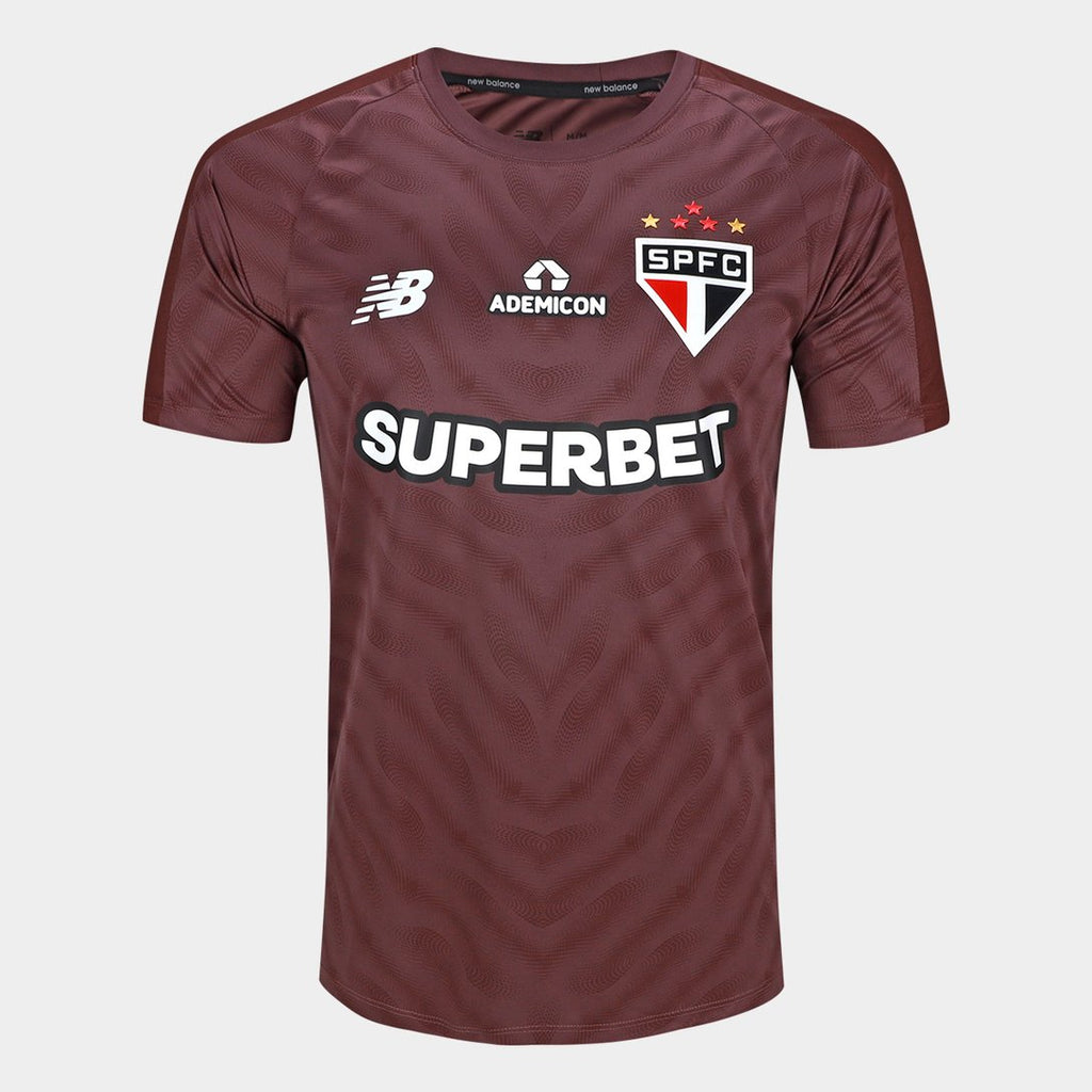 Camisa Goleiro São Paulo FC 26/27 New Balance Masculina Oficial Vinho