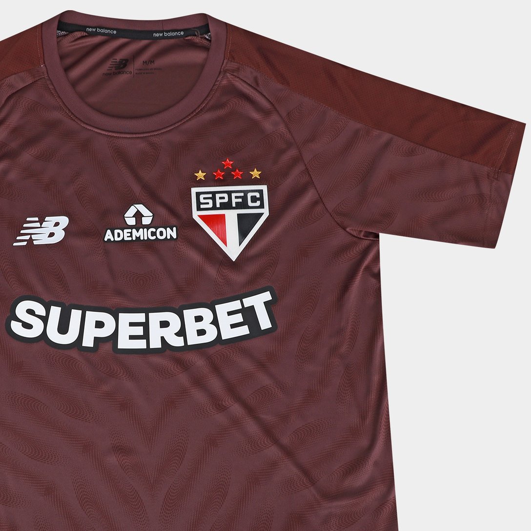 Camisa Goleiro São Paulo FC 26/27 New Balance Masculina Oficial Vinho