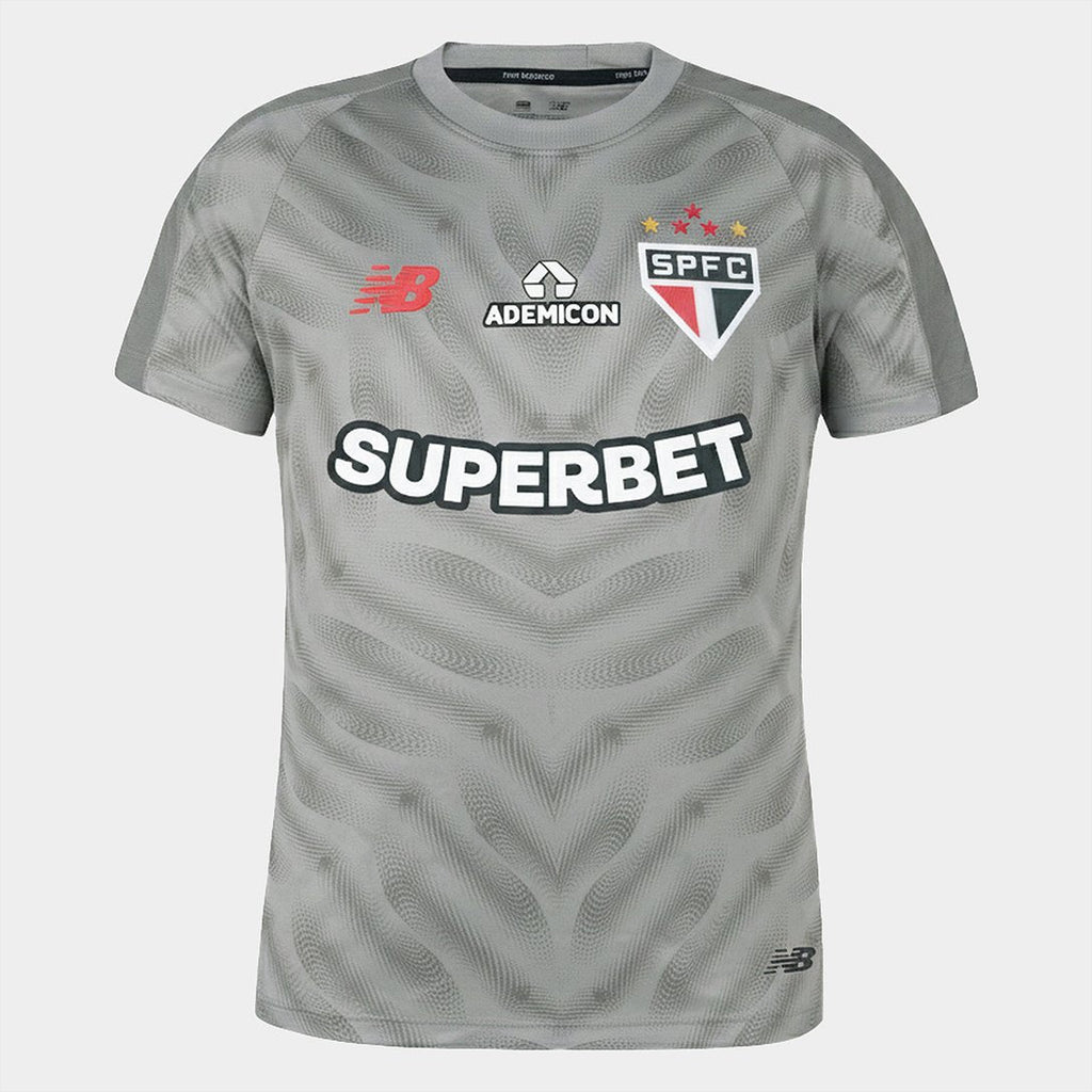 Camisa São Paulo 26/27 Goleiro New Balance Masculina - Cinza Claro